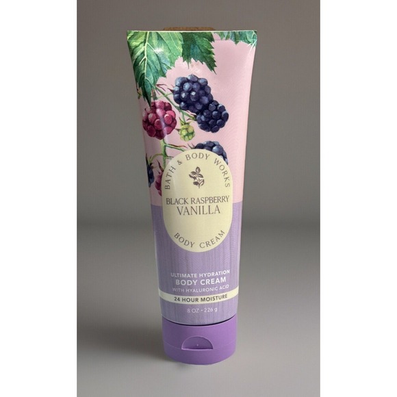 Bath & Body Works Other - Bath & Body Works Black Raspberry Vanilla BODY CREAM Moisture 8 OZ RETIRED NEW